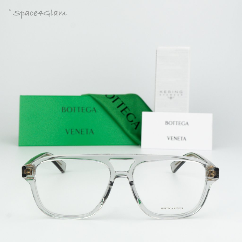 Bottega Veneta Men Eyeglasses Grey Demo Pilot Bv1294o 004 Brand New